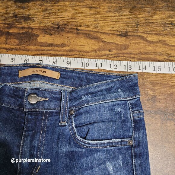 Joes Jeans Size 25 Icon Skinny Crop Mid Rise Romona Wash Stretch Denim - Picture 6 of 11